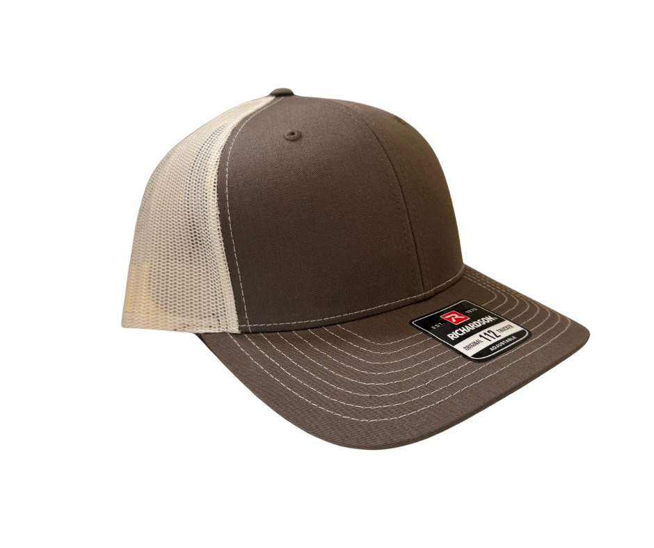 BROWN & TAN HAT (WITH LASER ETCHED PATCH)