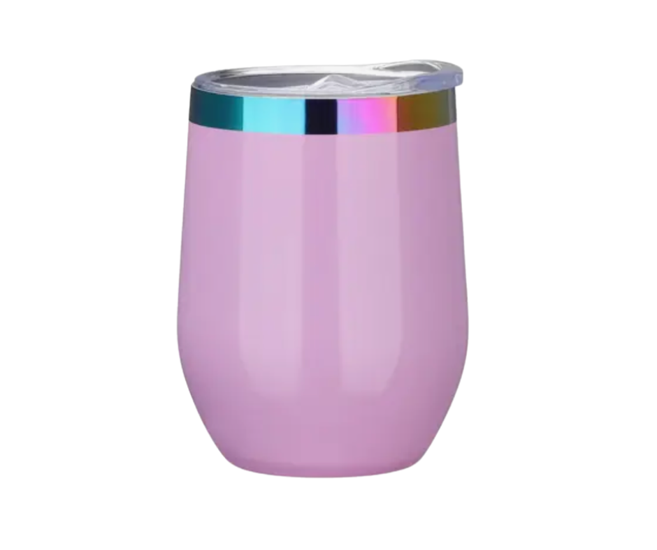 PINK WINE TUMBLER WITH ETCHING
