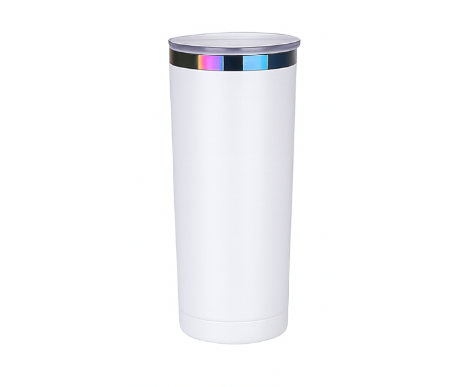 20oz WHITE TUMBLER (WITH LASER ETCHING)