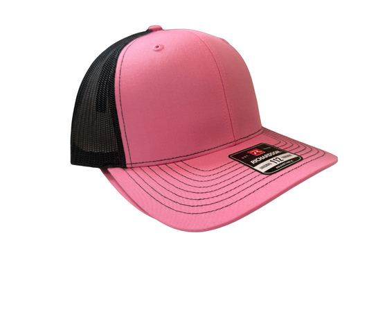 PINK & BLACK HAT (WITH LASER ETCHED PATCH)