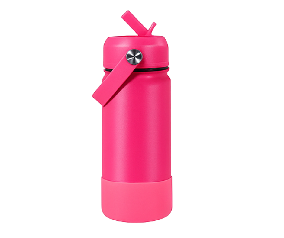 18oz HOT PINK STAINLESS STEEL LEAL PROOF ( WITH LASER ETCHING)